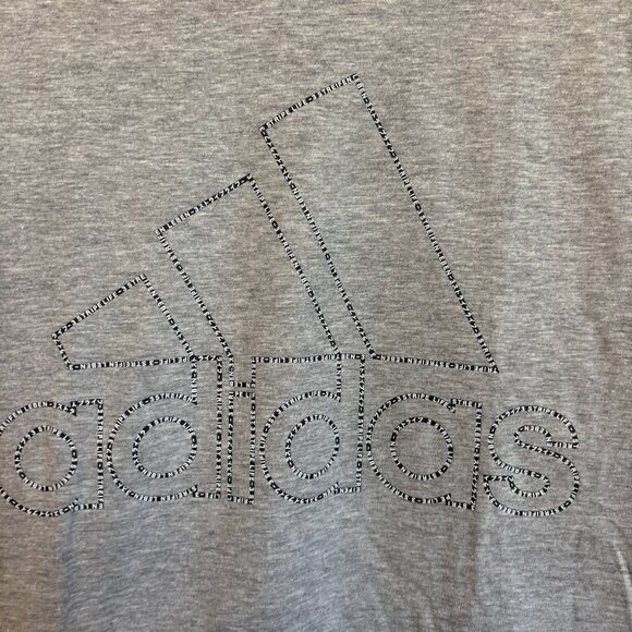 New Set of 2 Men's Adidas Amplifier T Shirts Gray Black Logo M Medium - Picture 9 of 13